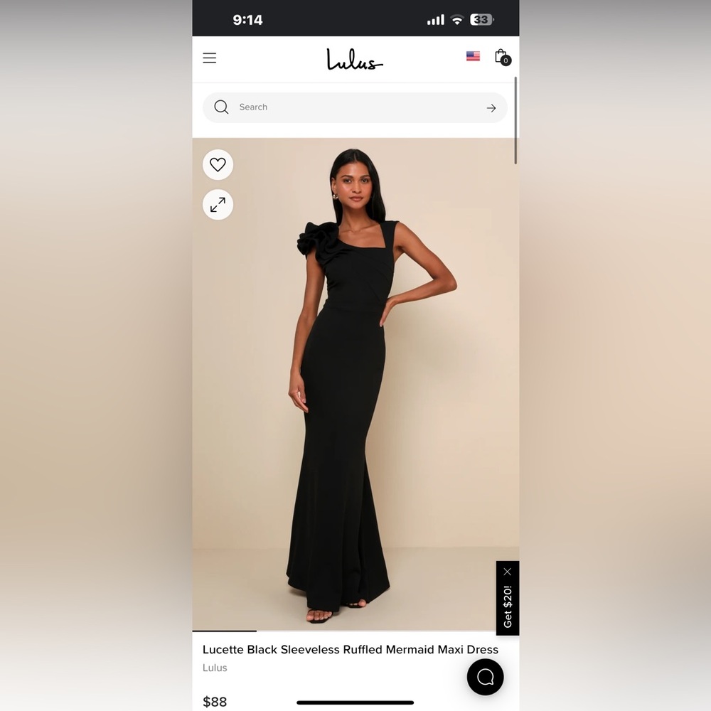 Black Elegant Lulus Dress